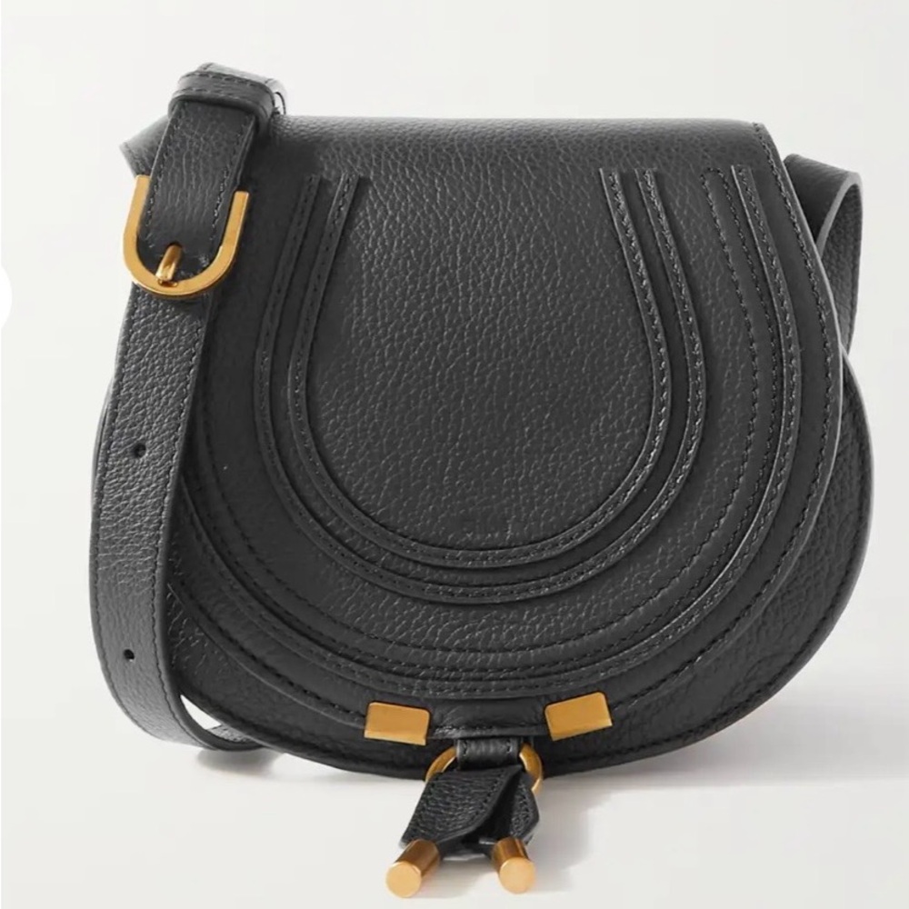 Chloe Marcie mini textured-leather shoulder bag